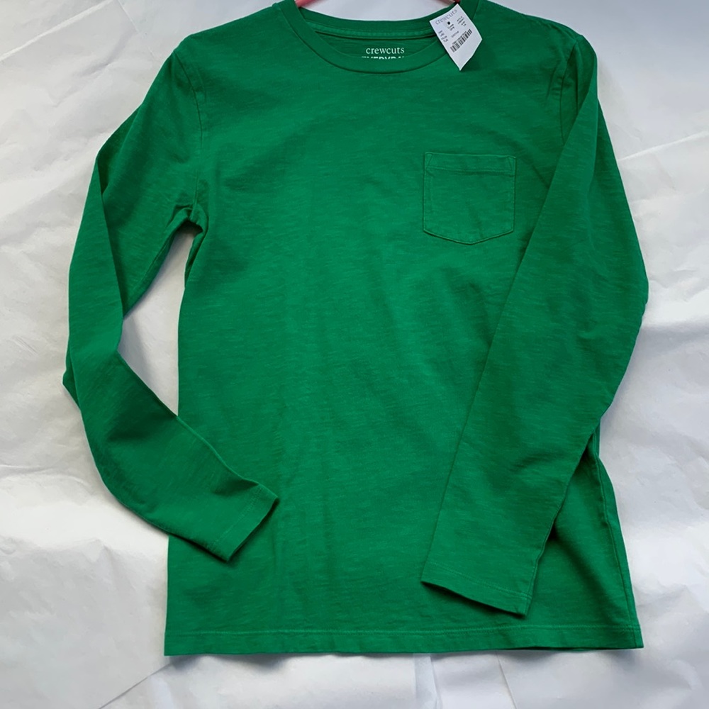 J Crew Crewcuts Everyday Longsleeve T-shirt NWT Boys Sz 14